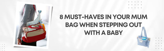 8 must haves in your mum bag when stepping out with a baby - Colorland Toys