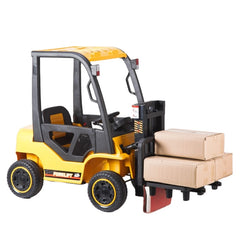 Crane Forklift Ride on Yellow 1B2M - Colorland Toys