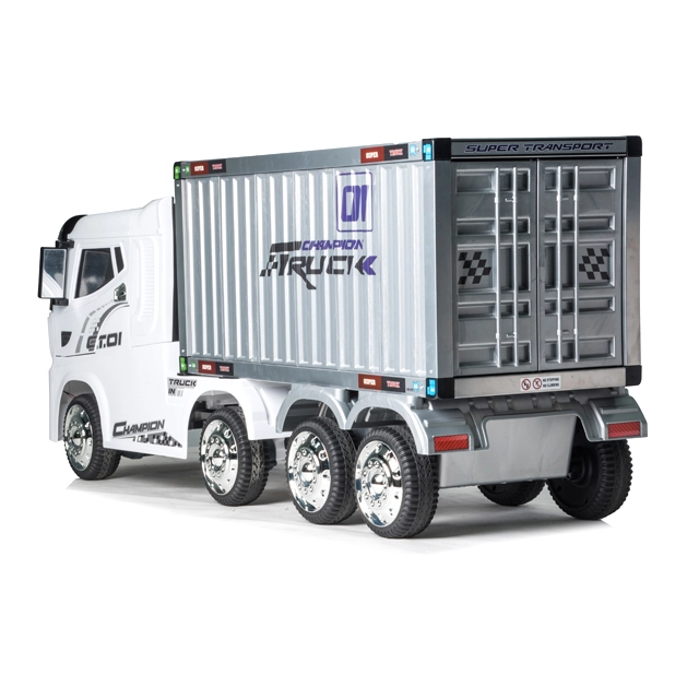 Megastar Battery Towing Container Ride On Truck White JJ2011 - Colorland Toys