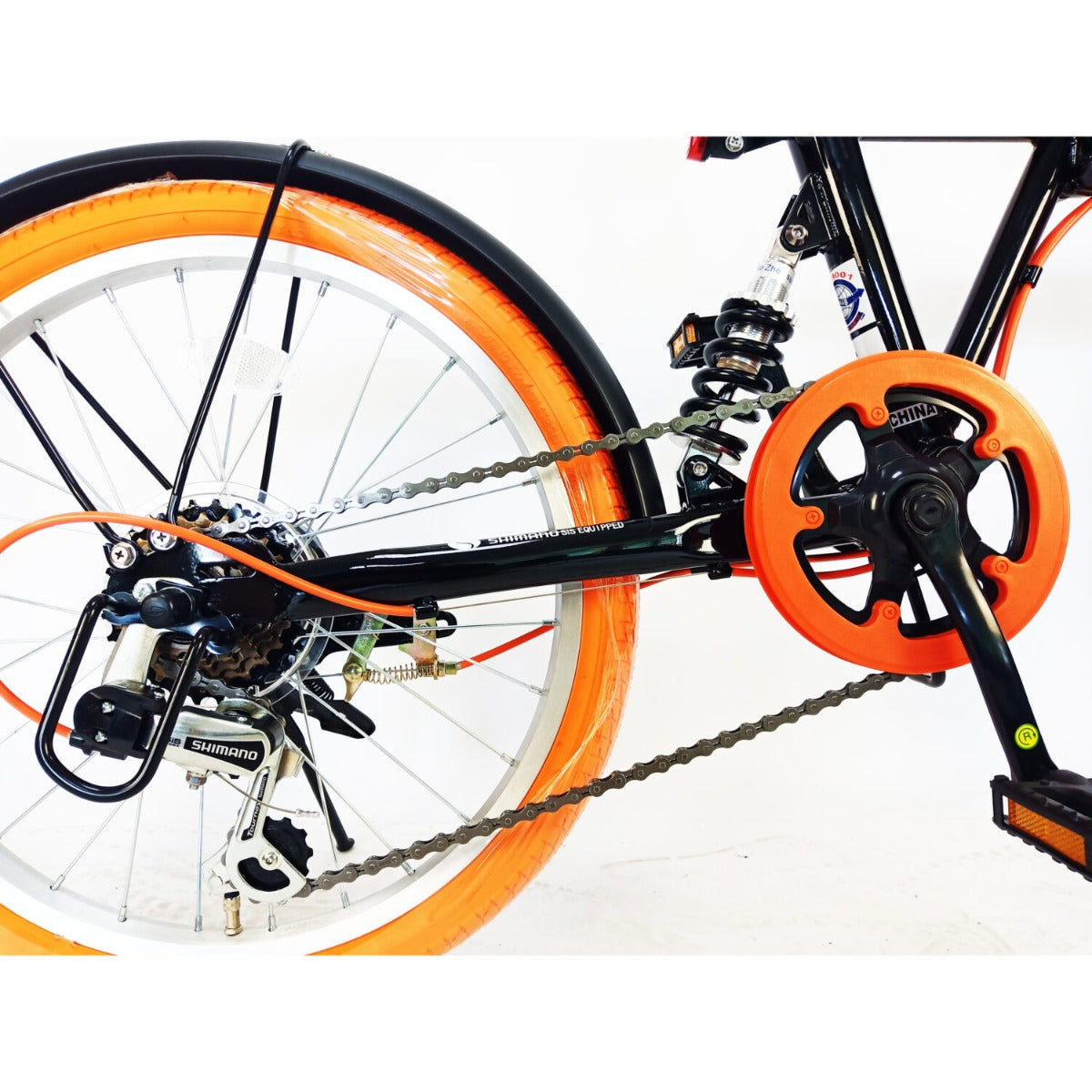 Mogoo Siafei 6 Speed Folding Bike 20 Inch Black - Colorland Toys