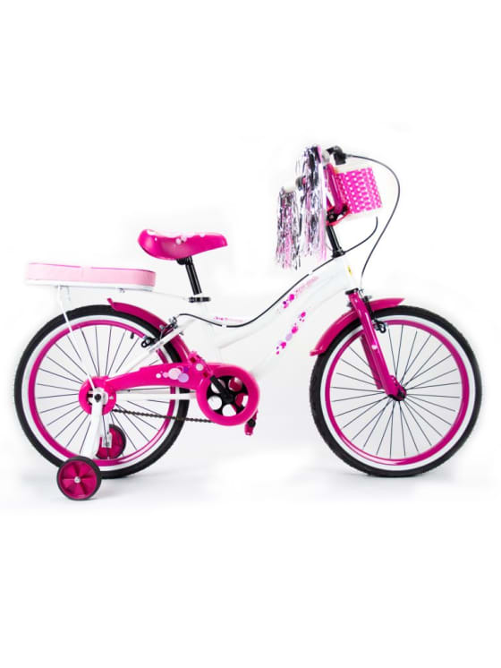 Little Angel Psycho Fox Bicycle 20 Inch Princess White - Colorland Toys