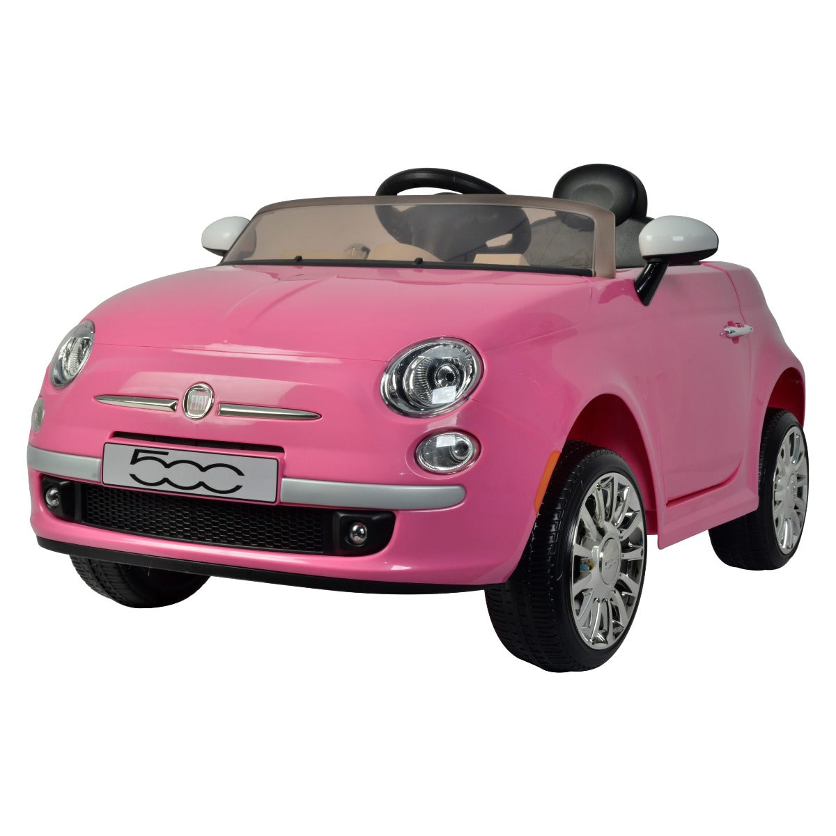 Fiat 500 Powered Riding Car Pink 651R - Colorland Toys