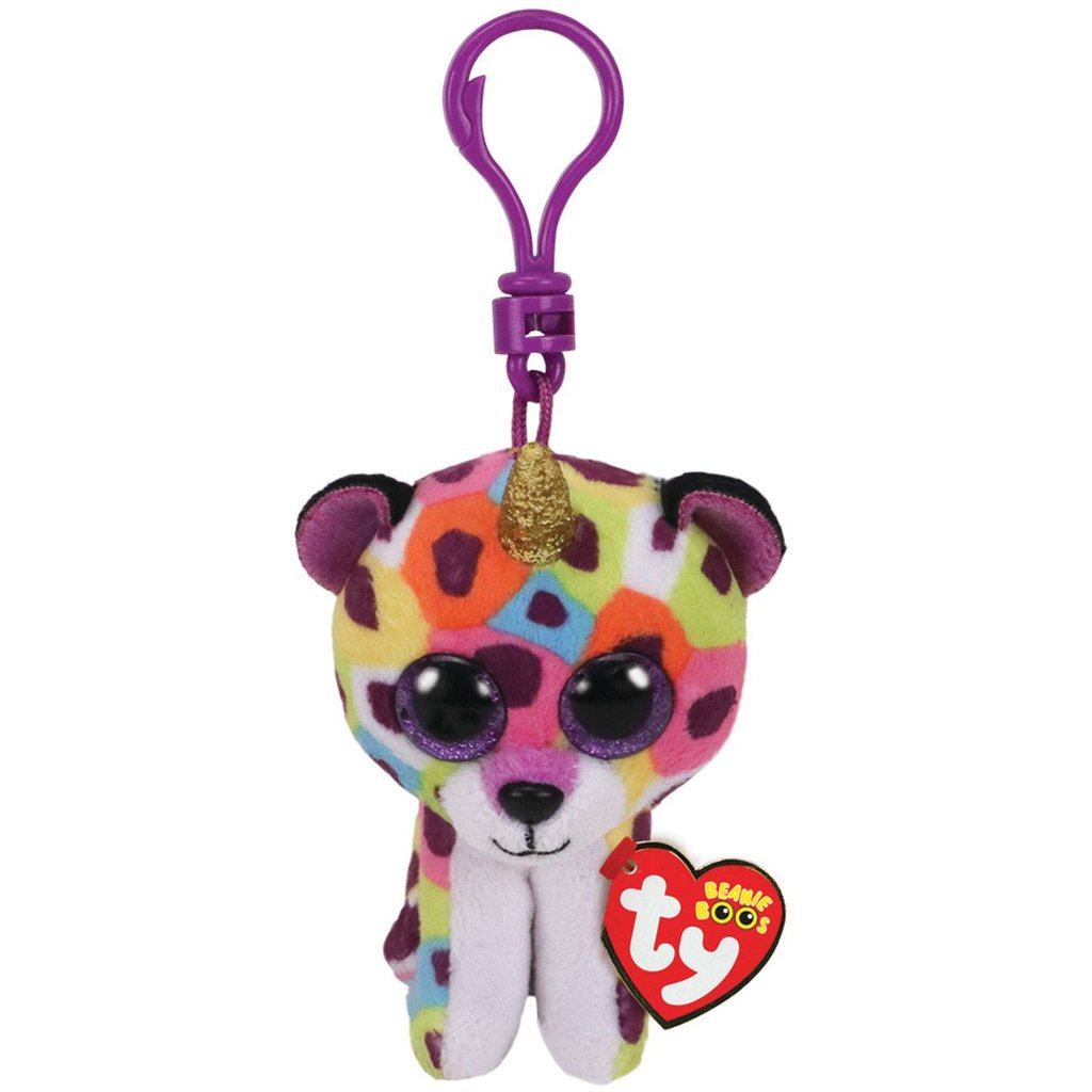 TY Beanie Boos Giselle the Leopard with Horn Clip 3inch 35229 - Colorland Toys