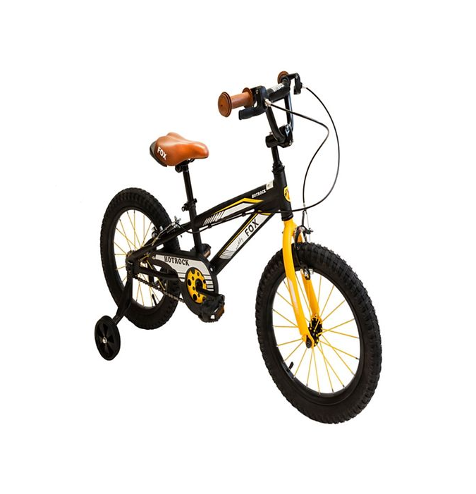 Bicycle 12 Hotrock Black/Orange - Colorland Toys