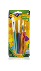 Crayola Big Paint Brushes Round Tips 4ct 05-3521 - Colorland Toys