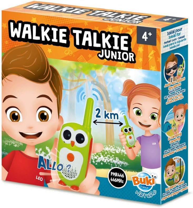 BUKI TW03 Walkie Talkie Junior – 2km Range, Lightweight, Ages 4+