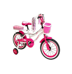 Bicycle 14 Princess White/Pink - Colorland Toys