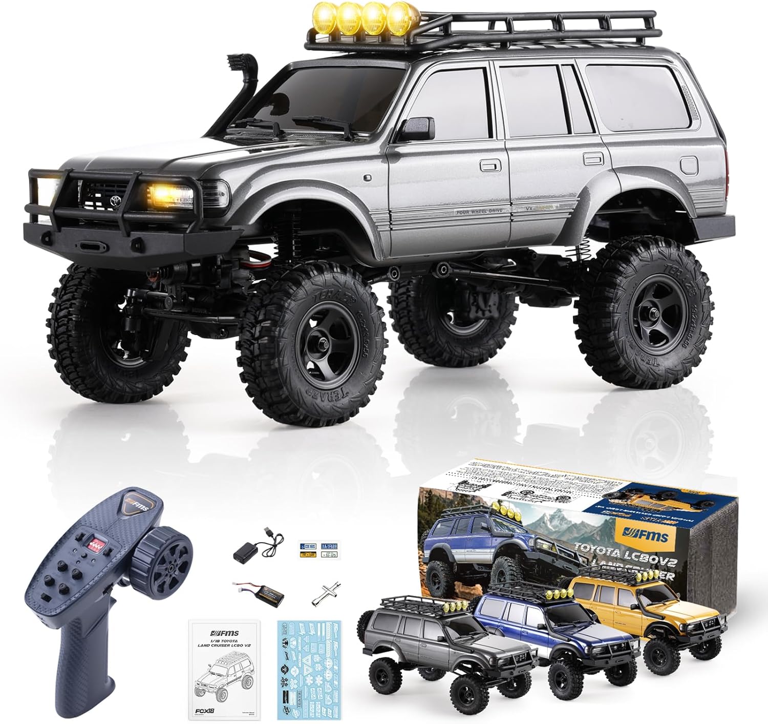 JXC LC80 Land Cruiser Road Crawler RC Car 1:12 4WD JXC5826