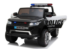 Police Car Double Seat Ride On Black LB601 - Colorland Toys