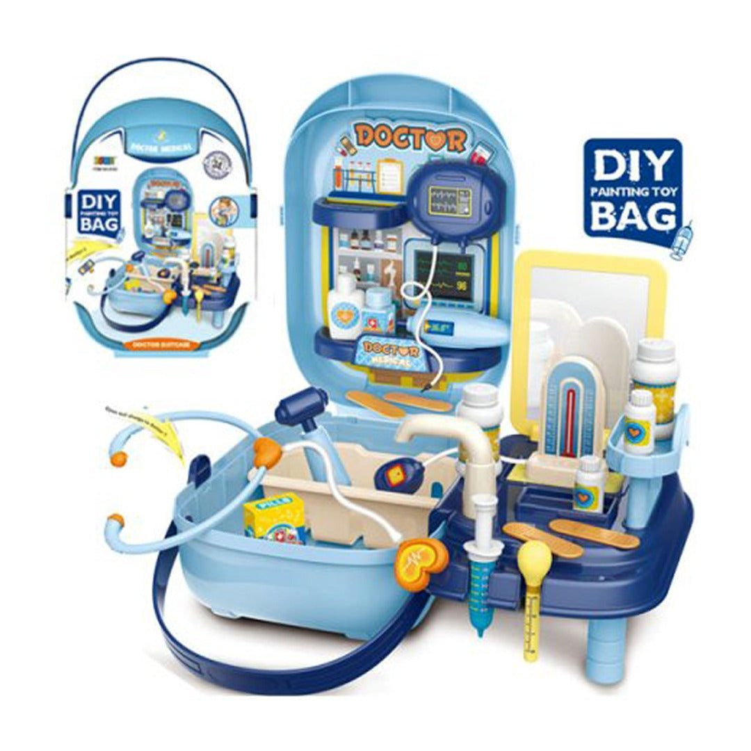 DIY Painting Toy Bag - Doctor Pretend Play Kit with Carrying Case - Colorland Toys