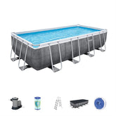 Bestway Power Steel Rectangular Pool Set 5.49mx2.74mx1.22m 56998 - Colorland Toys