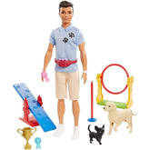 Barbie Ken Dog Trainer Playset with Doll GJM32 - Colorland Toys