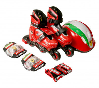 Ferrari Skate Inline Set Red 33-36 FK71 - Colorland Toys