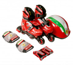 Ferrari Skate Inline Set Red 33-36 FK71 - Colorland Toys