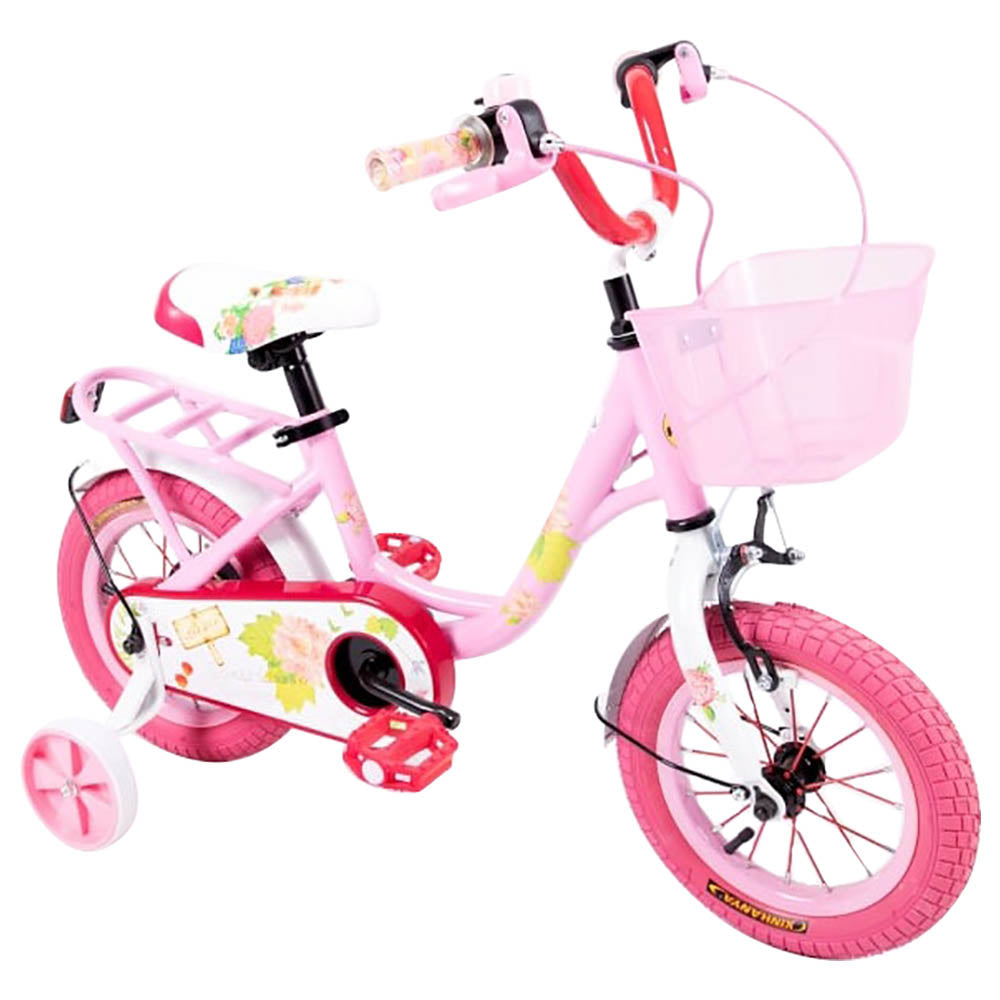 Little Angel Sweet Garden Kids 12 Inches Bicycle Pink - Colorland Toys