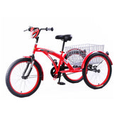Classic Tricycle 20 Basket Red CL-2800 - Colorland Toys