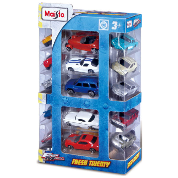 Maisto Fresh Metal Die Cast Vehicles Multi Color Pack of 20 - Colorland Toys