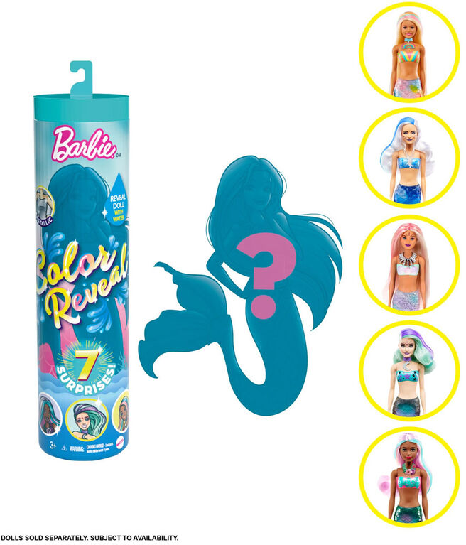 Barbie Color Reveal Wave 4 Mermaid Doll GTP43 - Colorland Toys