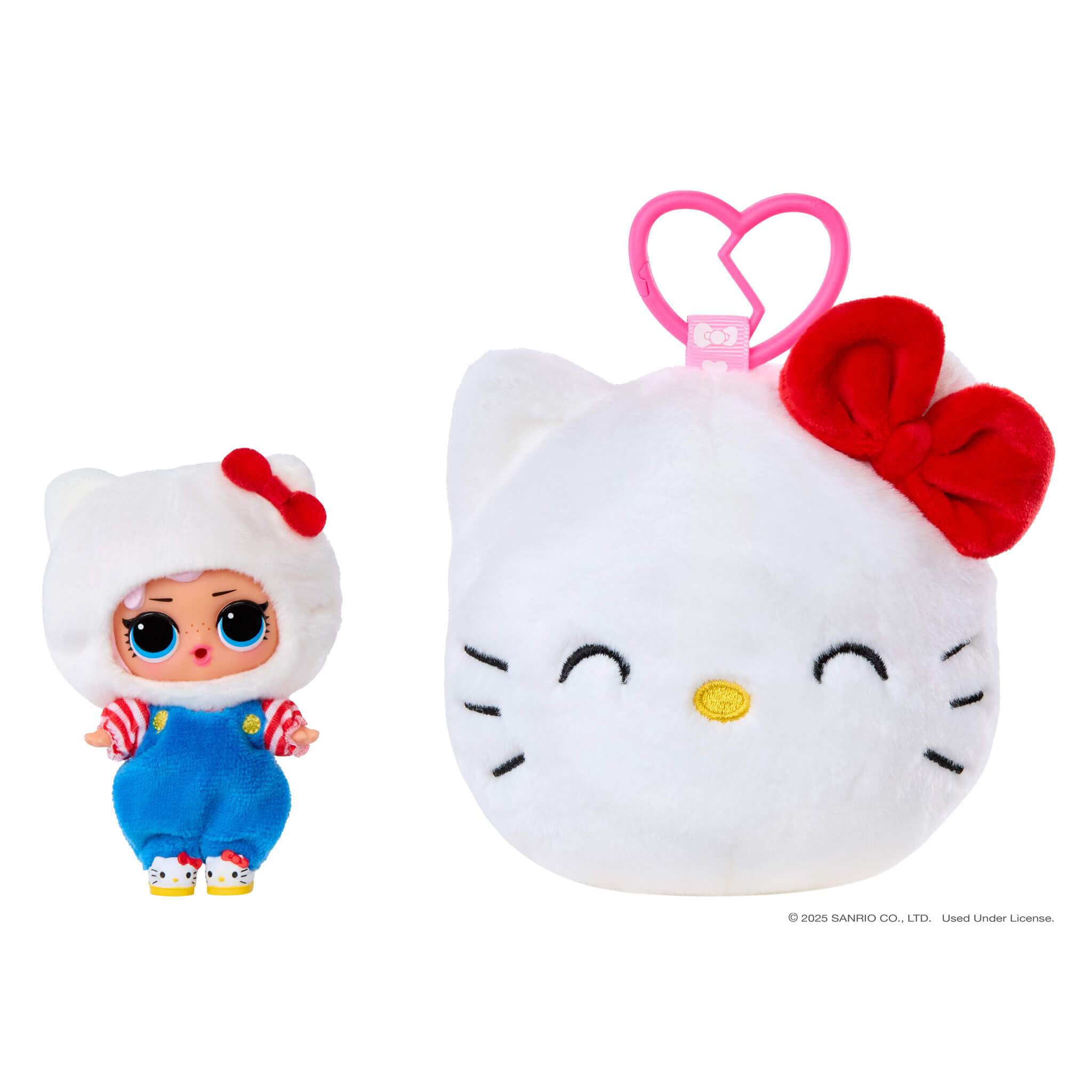 LOL Surprise Loves Hello Kitty™ Reversible Plush Surprise Keychain