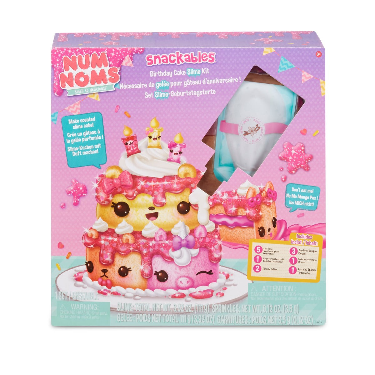 Num Noms Snackables Birthday Cake Slime Kit 558569 - Colorland Toys
