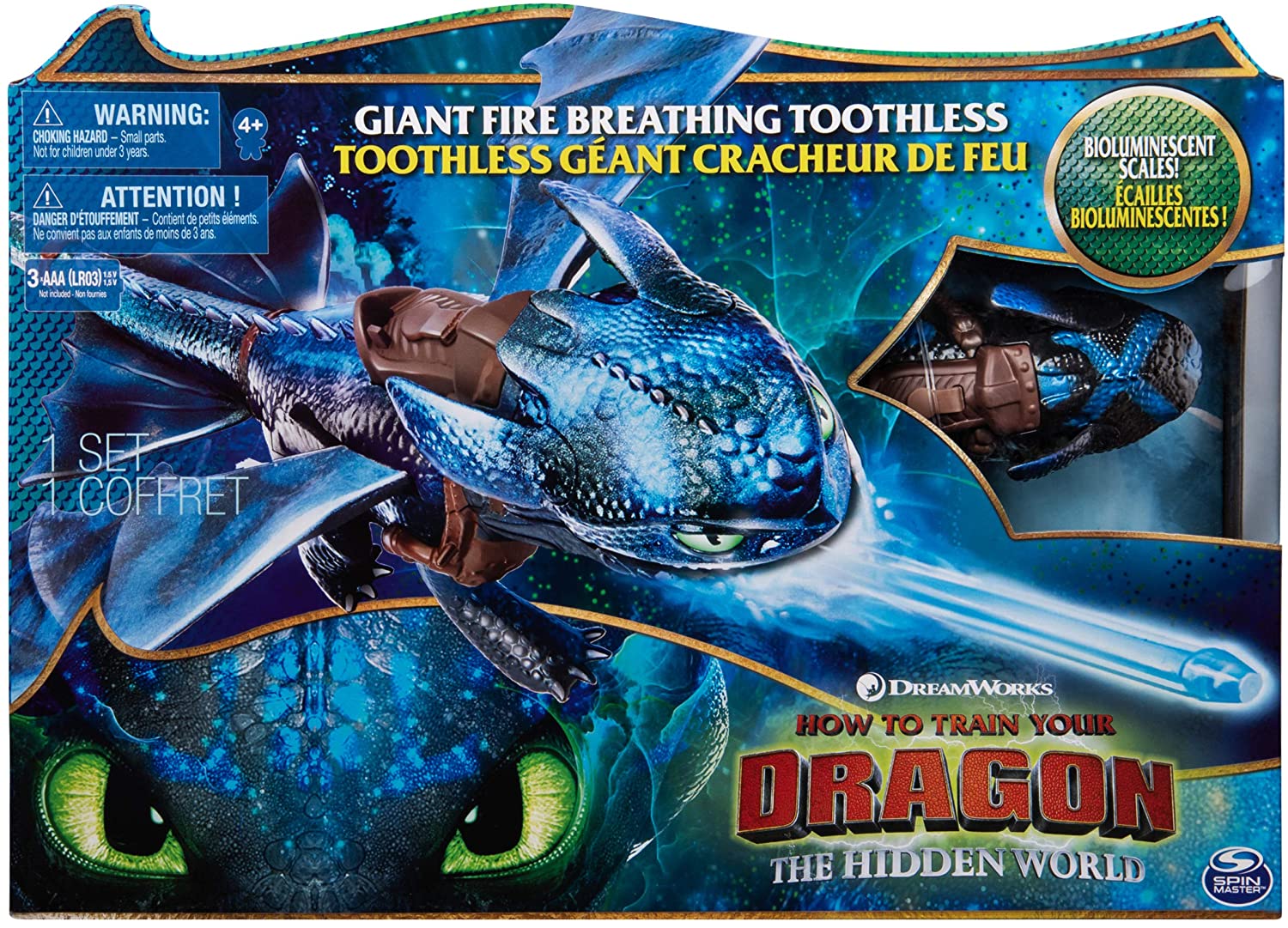 Dreamworks Dragons Dragon Fire Breathing Toothless - Colorland Toys