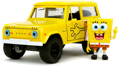 Jada Toys Spongebob 1:24 Scale 1973 Ford Bronco Car Toy