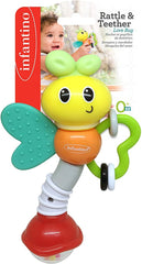 Infantino Rattle & Teether Love Bug - Colorland Toys