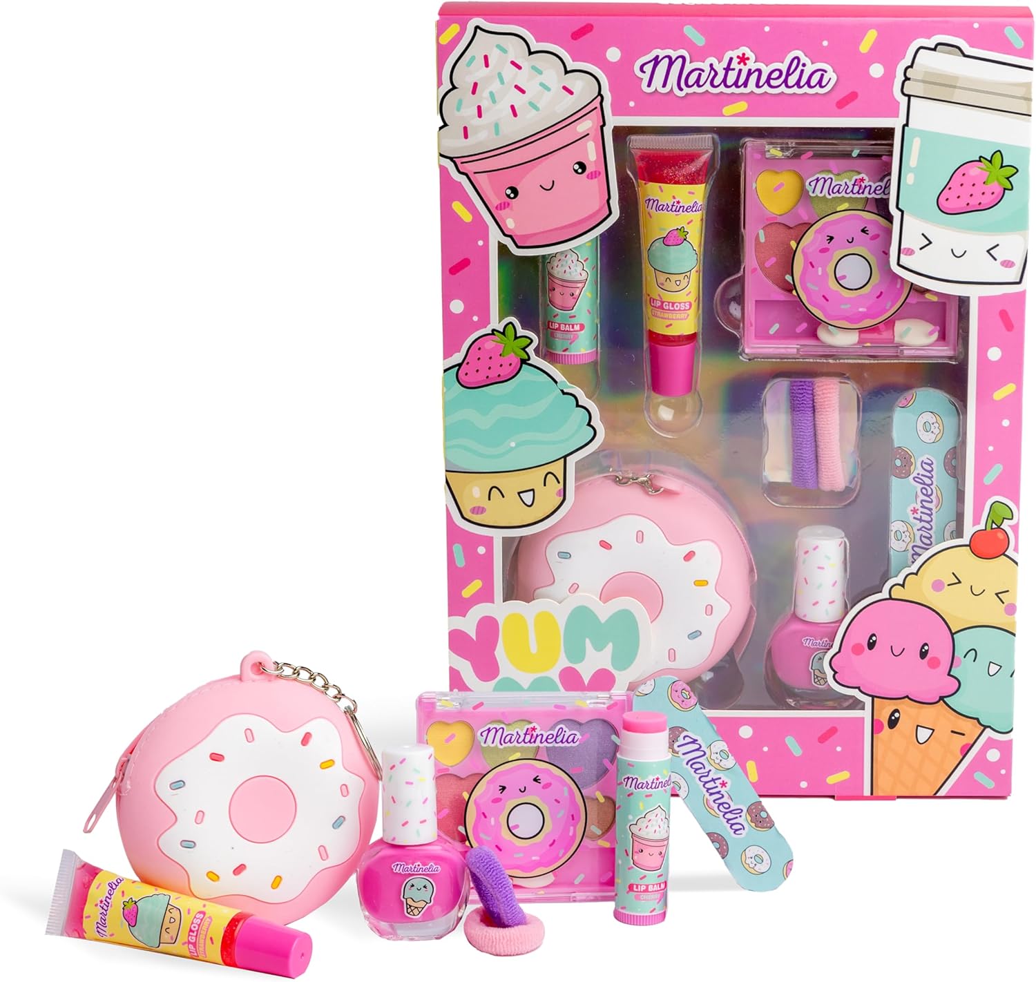 Martinelia Makeup Set with Donut Case – Kids Gift Box