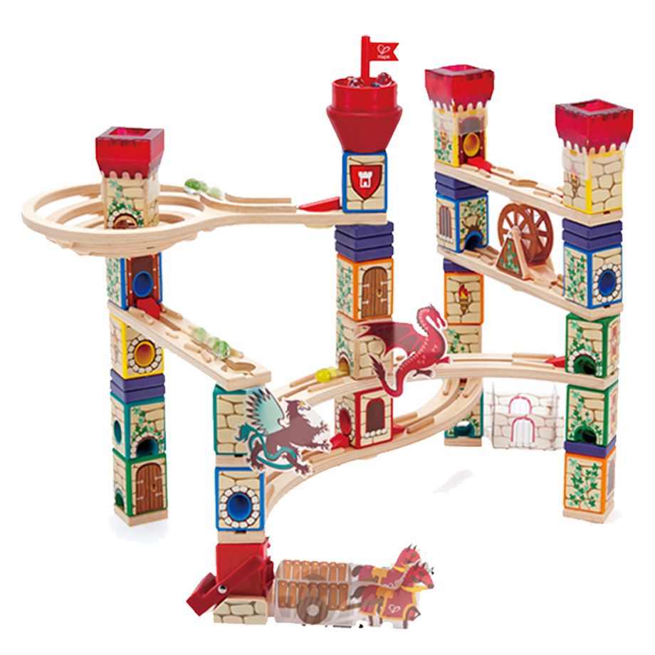 Hape Quadrilla Medieval Quest Marble Run Construction Toy - Colorland Toys