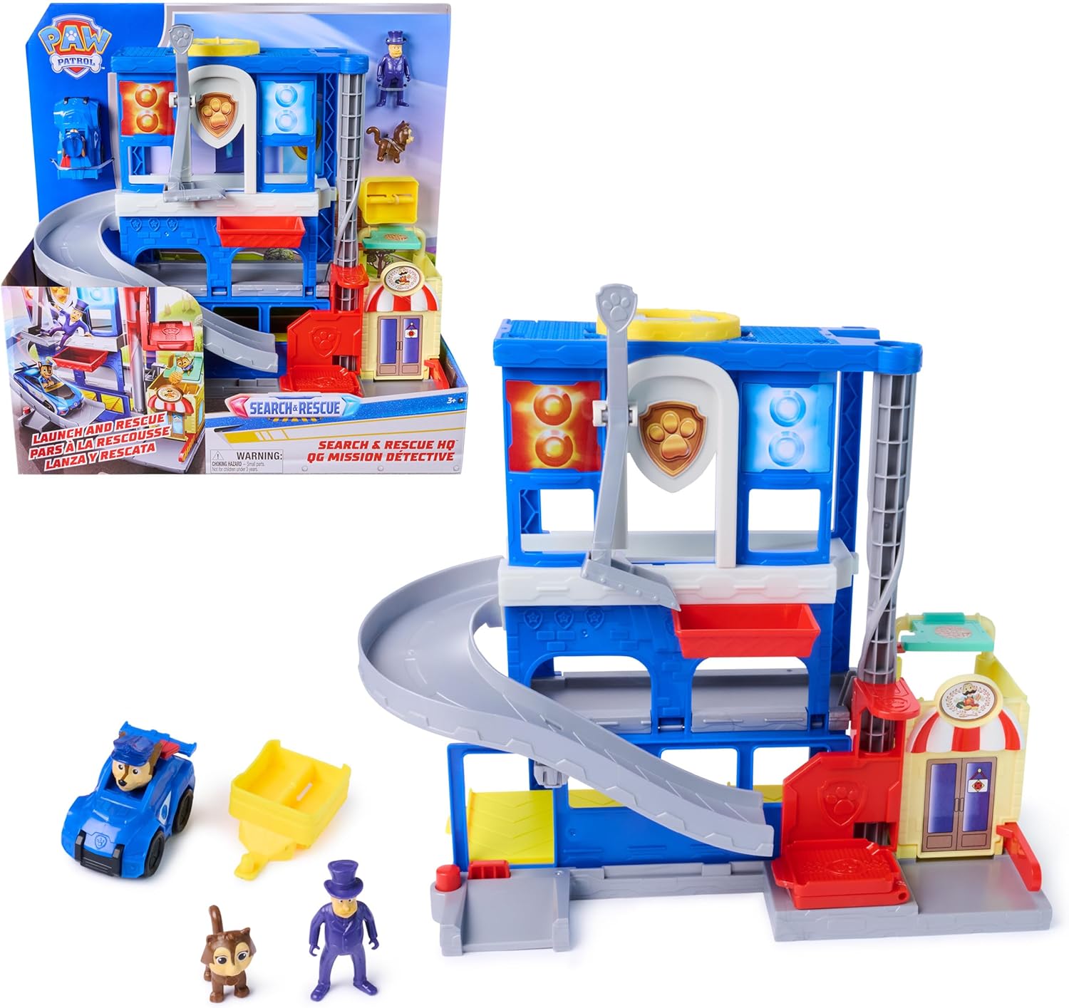 Paw Patrol Police Station Pup Squad Search & Rescue Set