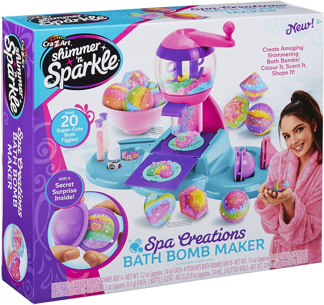 Shimmer n Sparkle Spa Creations Bath Bomb Maker 17819 - Colorland Toys