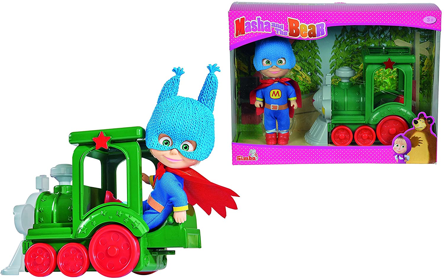 Masha Superhero with Train - Colorland Toys