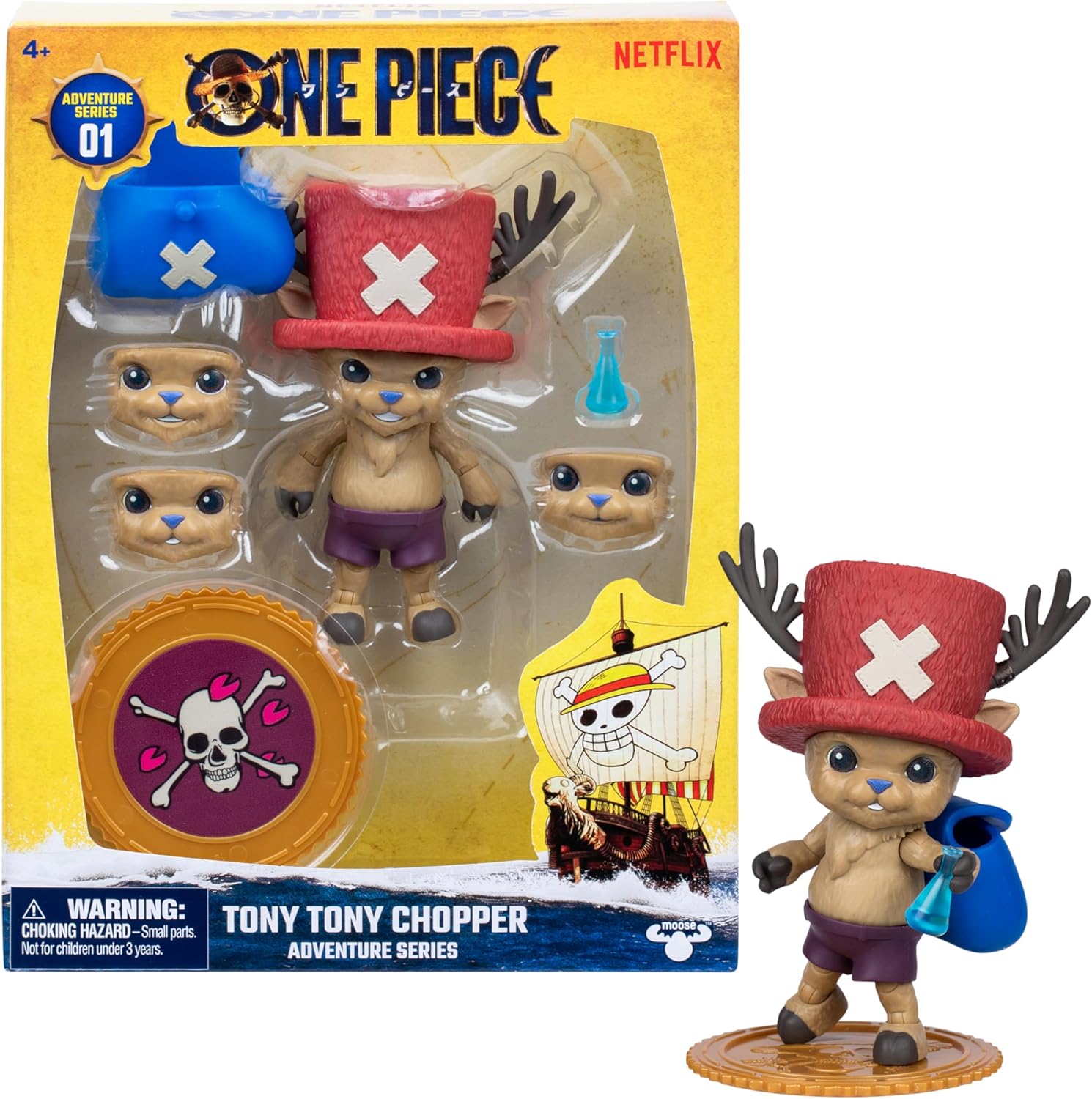 One Piece Tony Chopper 10cm Action Figure with 6 Accessories
