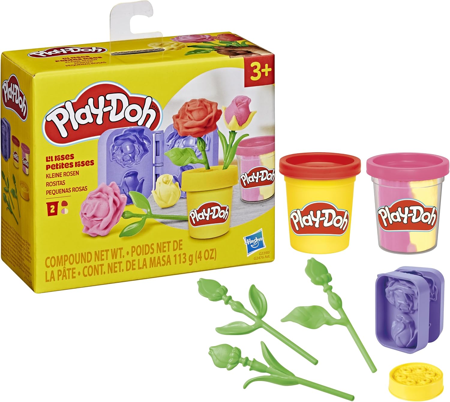 Play-Doh Lil Roses Flower Toy Arts & Crafts Kit for Kids 3+