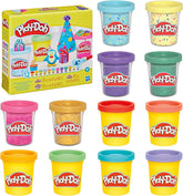 Play-Doh 12 Pack Celebration Compound with Confetti & Metallic Shine