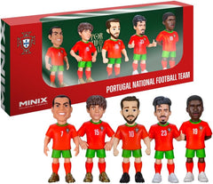 MINIX Football Stars Portugal 5 Figure Collectible Set 7cm