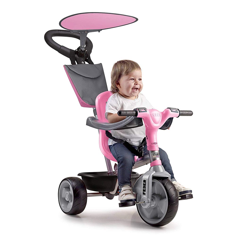 Feber Baby Plus Music Tricycle Bike Pink and Grey 800012132 - Colorland Toys