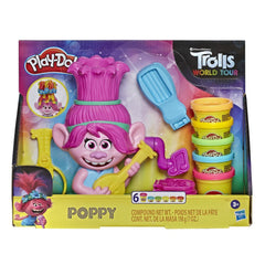 Play Doh Trolls World Tour Rainbow Hair Poppy Styling E7022 - Colorland Toys