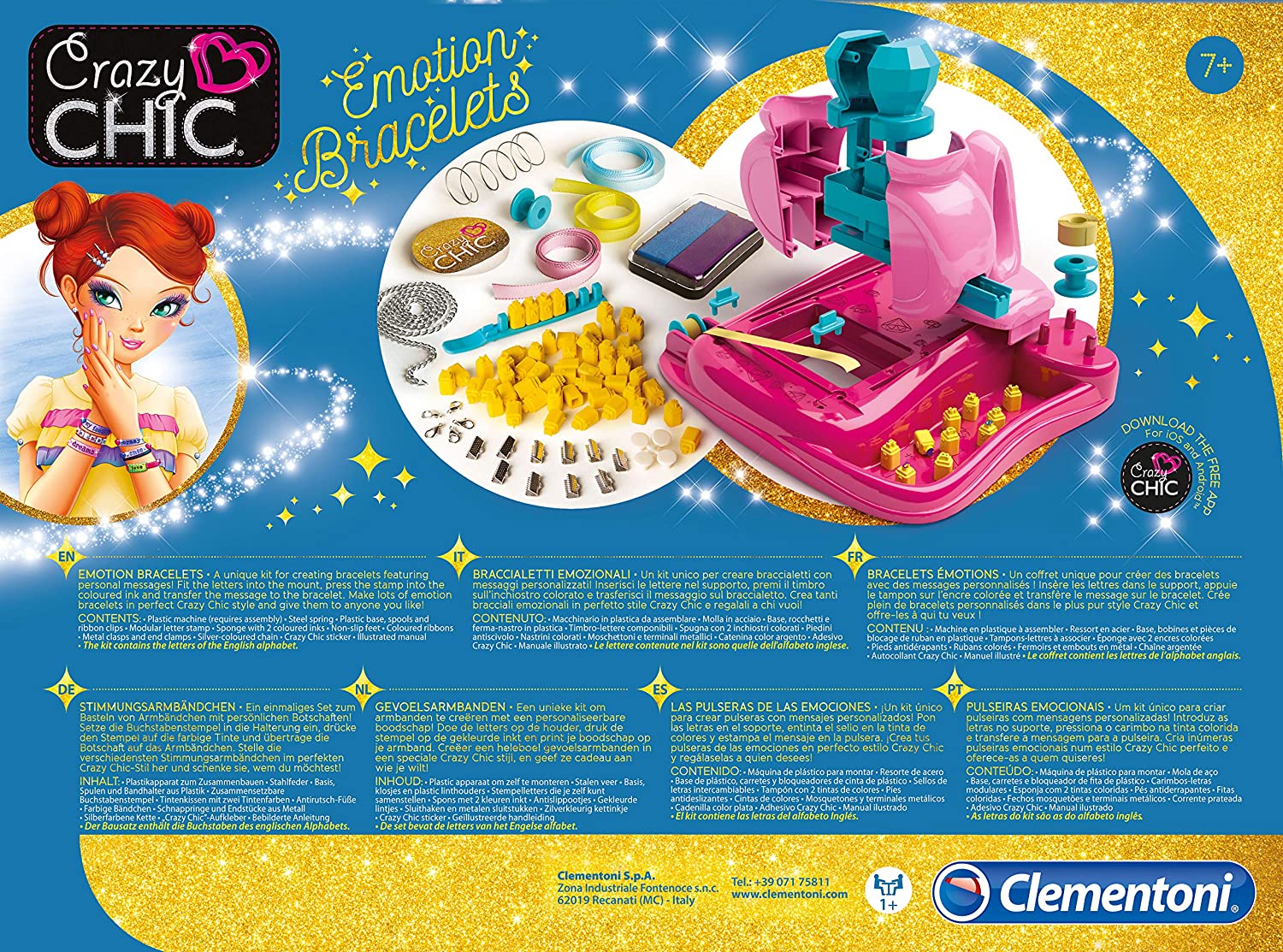 Clementoni Crazy Chic Emotion Bracelets - Colorland Toys