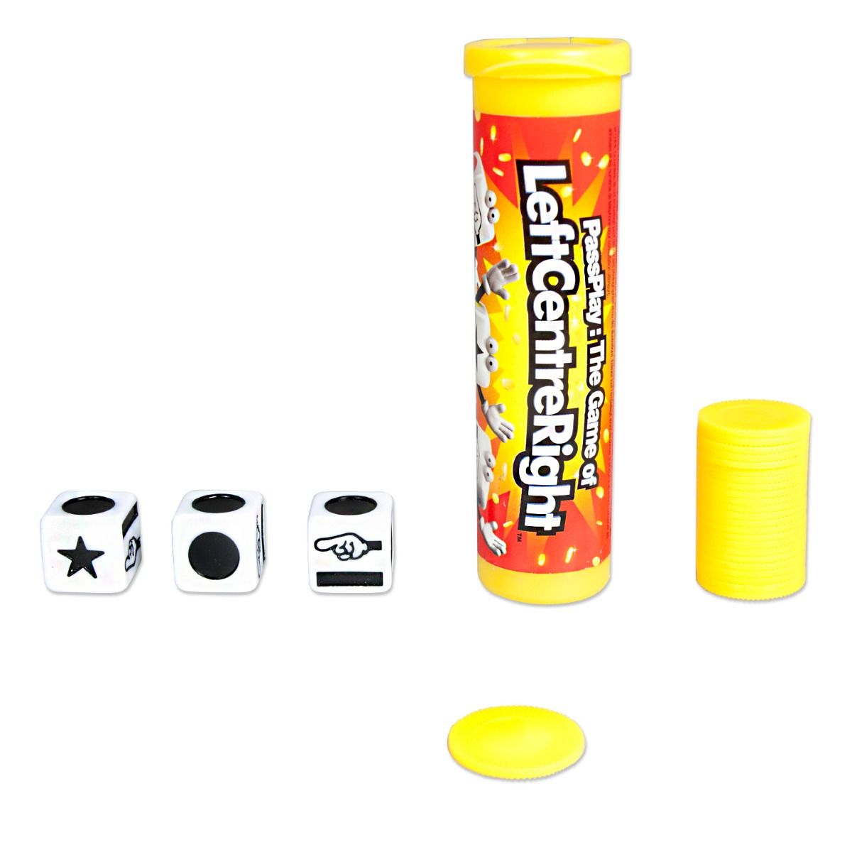 PassPlay Left Centre Right LCR Dice Game 6018596 - Colorland Toys