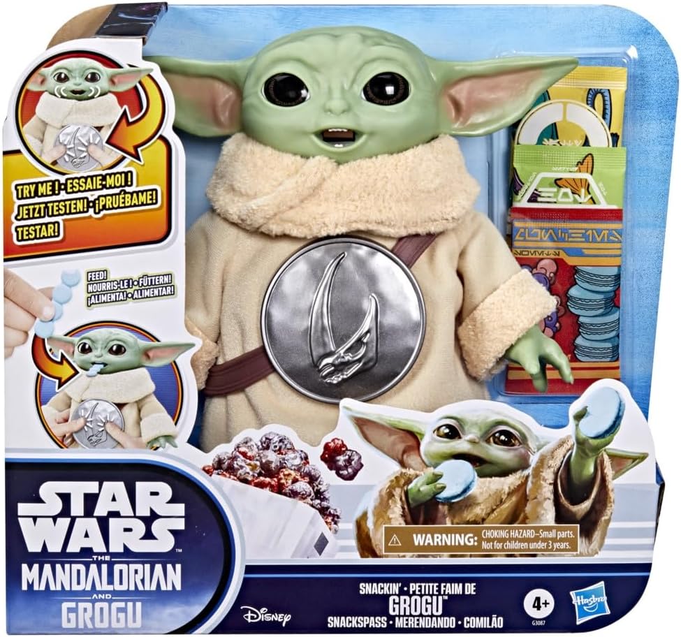 Star Wars Snackin' Grogu 6.5-Inch Interactive Action Figure for Kids — view 2