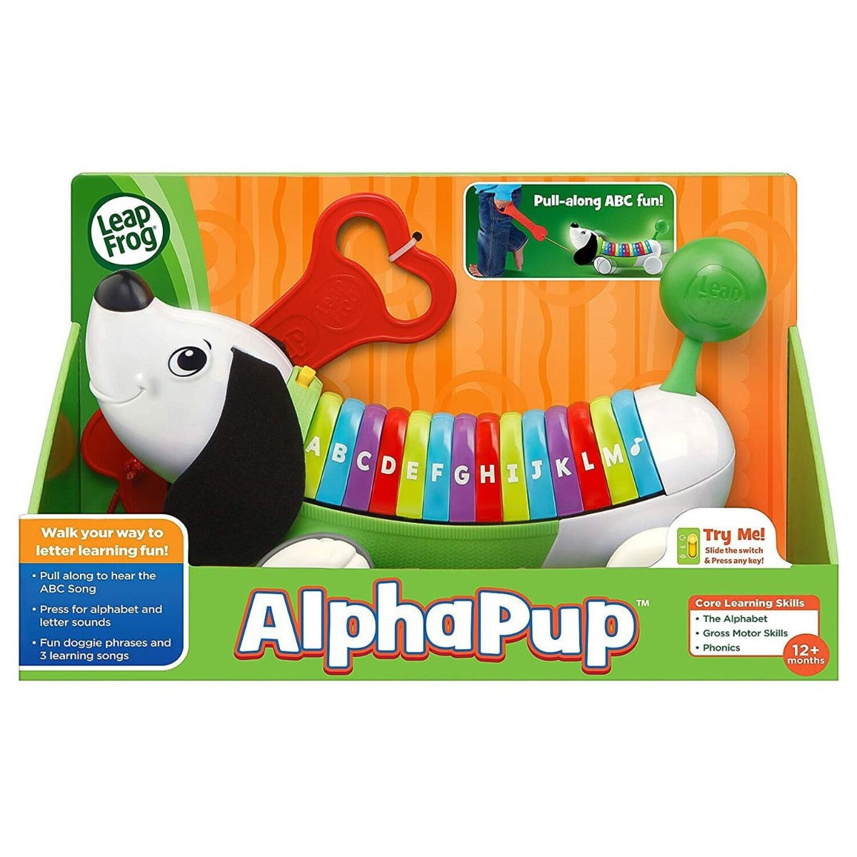 LeapFrog AlphaPup Pull-Along Toddler Learning ABC 80-19241E - Colorland Toys