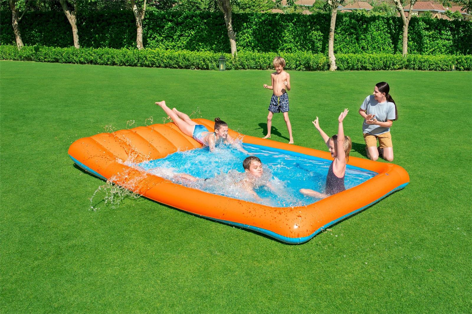 Bestway Slide in Splash Pool 341 x 213 x 38 cm 53080 - Colorland Toys