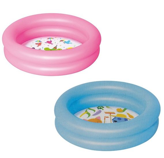 Bestway Round 2 Ring Kiddie Pool 61cmx15cm Assorted 51061 - Colorland Toys
