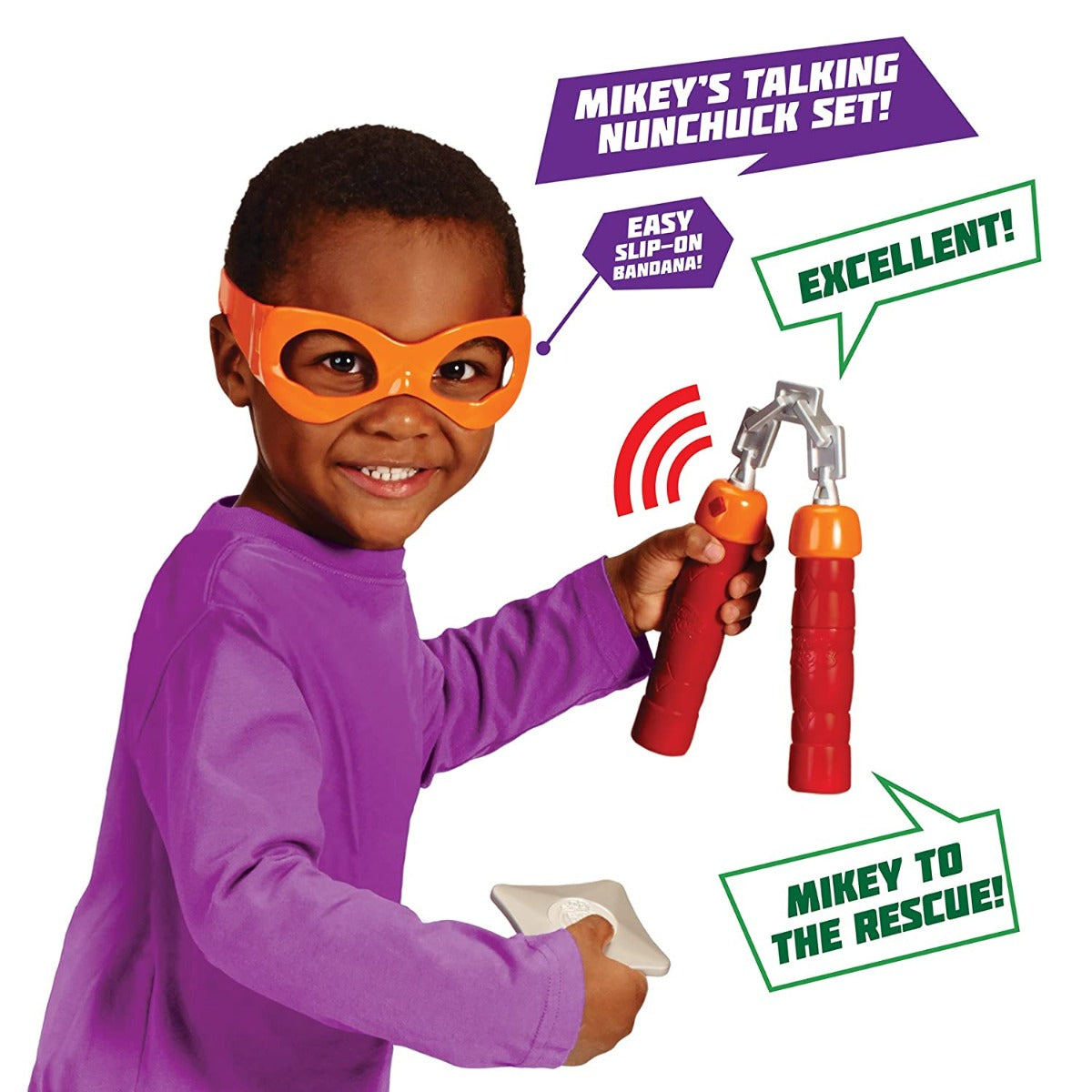 Teenage Mutant Ninja Turtles Mikey Talking Nunchuck Set - Colorland Toys