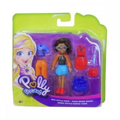 Polly Pocket Doll Fashion Set Dress NYC Style GDM01 - Colorland Toys