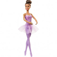 Barbie Ballerina Doll Brunette Purple Tutu GJL58 - Colorland Toys