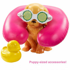 Barbie Wellness Spa Doll Blonde with Puppy GKH73 - Colorland Toys
