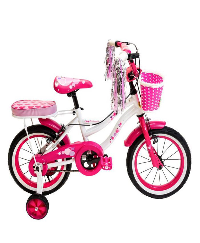 Bicycle 14 Princess White/Pink - Colorland Toys