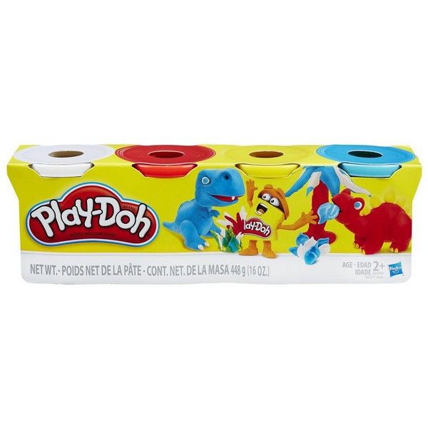 Play-Doh Dough Compound 4 Pack Basic Color B5517 - Colorland Toys